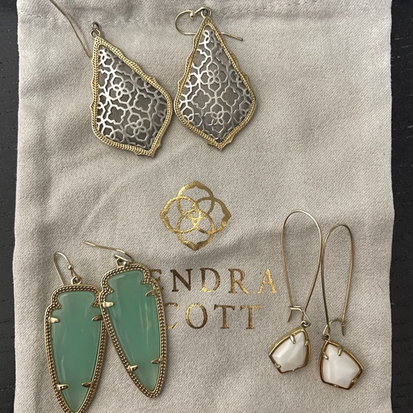 Kendra Scott Jewelry Silver Gold Kendra Scott Addie Earrings Poshmark